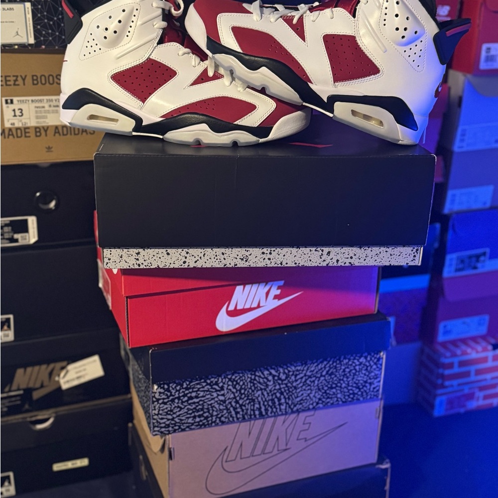 Nike Red and White Athletic Shoes